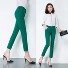 Весна 95% хлопковые носки длиной до щиколотки-Длина брюки для женщин уличная одежда 11 Цвет карандаш брюки для девочек в Корейском стиле Стиль стрейч брюки Mujer