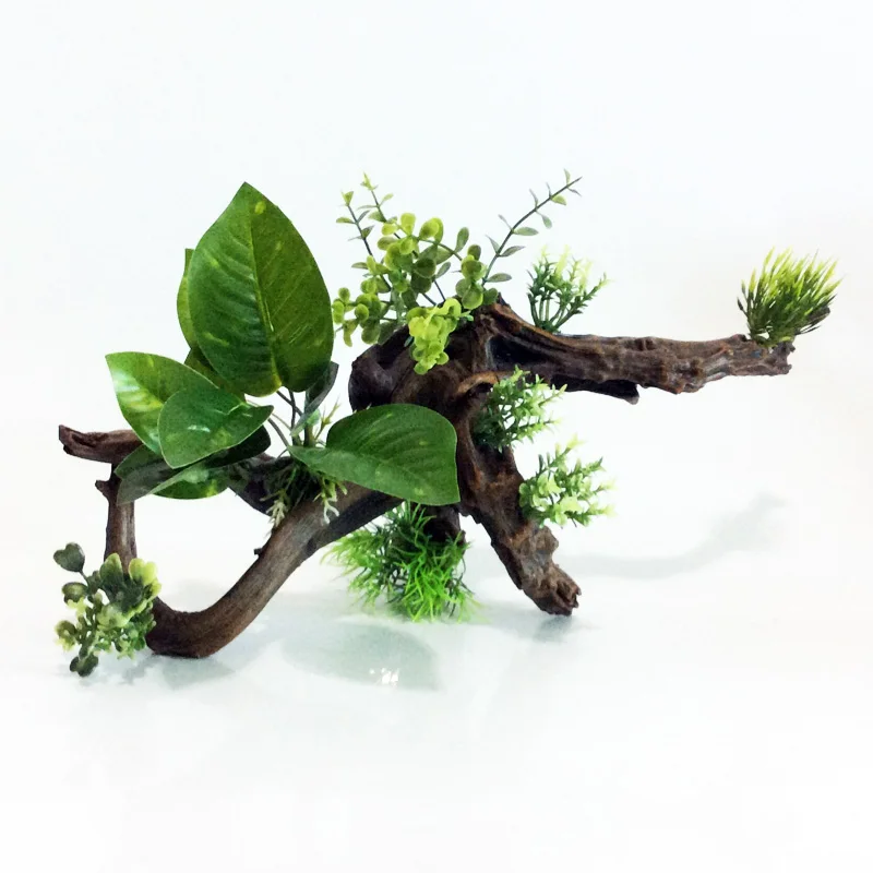 

Aquarium Ornament Imitation Roots Driftwood Trunk Fish Tank Decoration aquarium grass