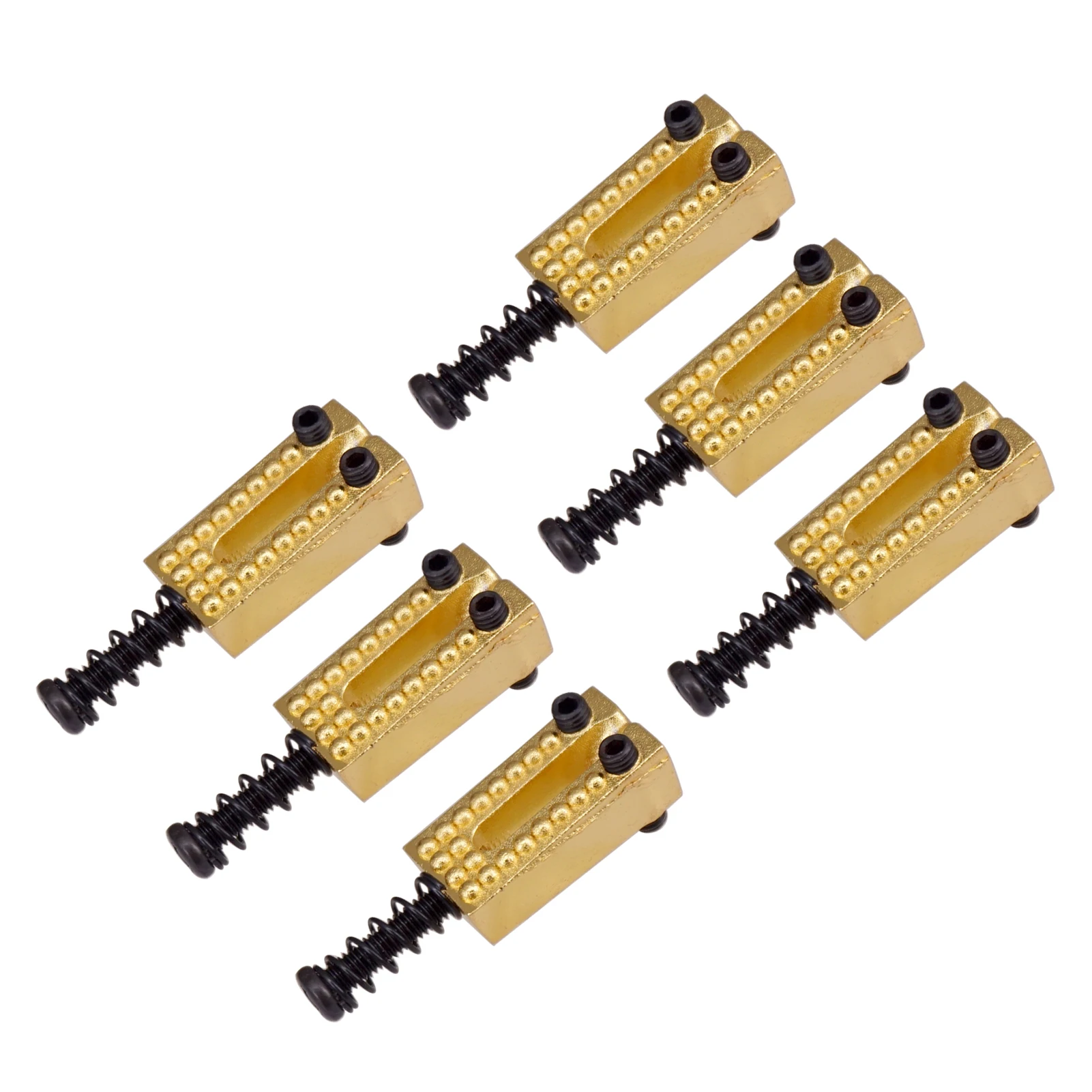 

6pcs Vintage Guitar Bridge String Saddles Zinc Alloy Electric Guitars Accessories