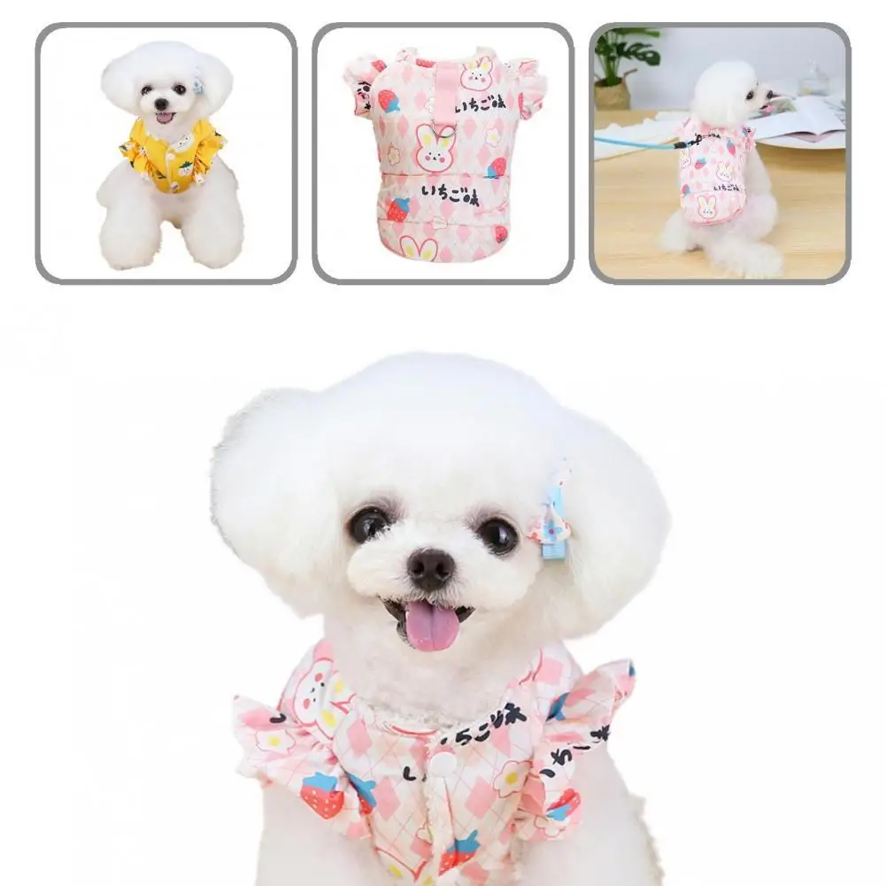 Неаллергические Симпатичные утепленные топы без рукавов с милой собакой одежда