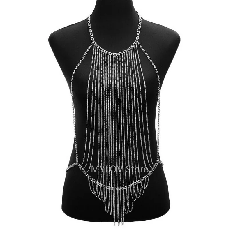 

01090 модная женская цепочка для тела ручной работы ожерелье ювелирные изделия жгуты ювелирные изделия Аксессуары для одежды три цвета на выб...