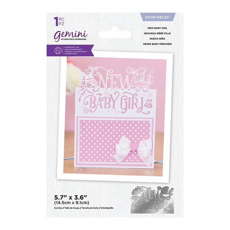

NEW BABY GIRL Letters Words Craft Mold Metal Cutting Dies for Scrapbooking Stencil Knife Mould Blade Punch Model Template Decor