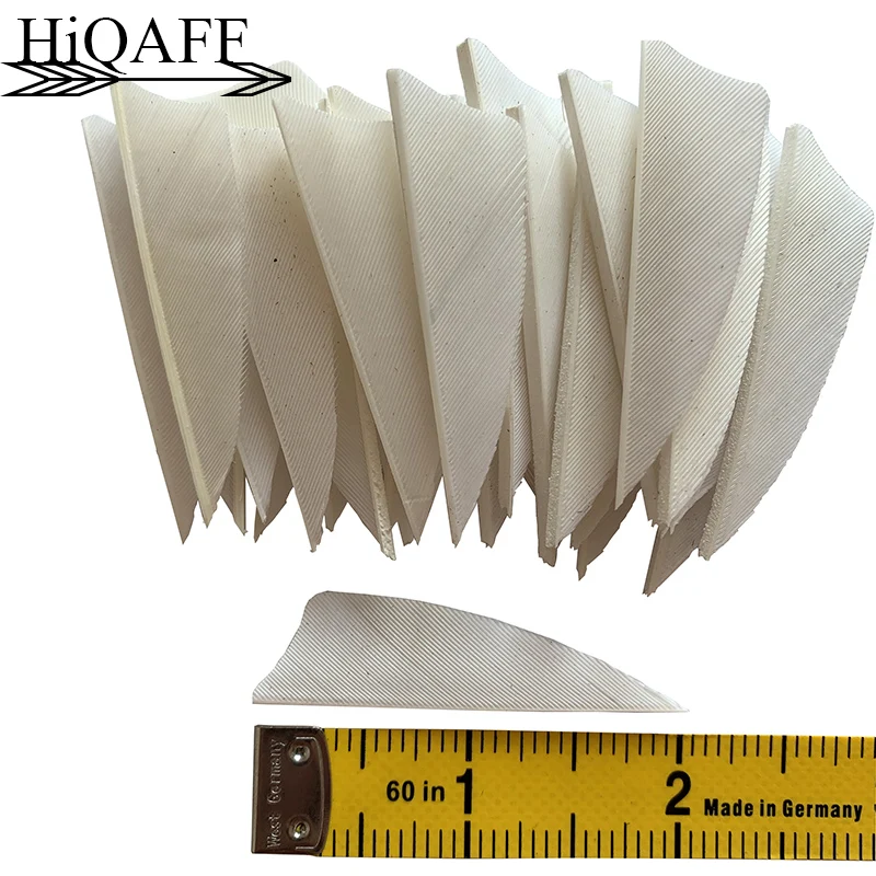 100 шт. Hi-Q стрелы для стрельбы из лука лопасти 2 дюйма перо настоящий индейка режет