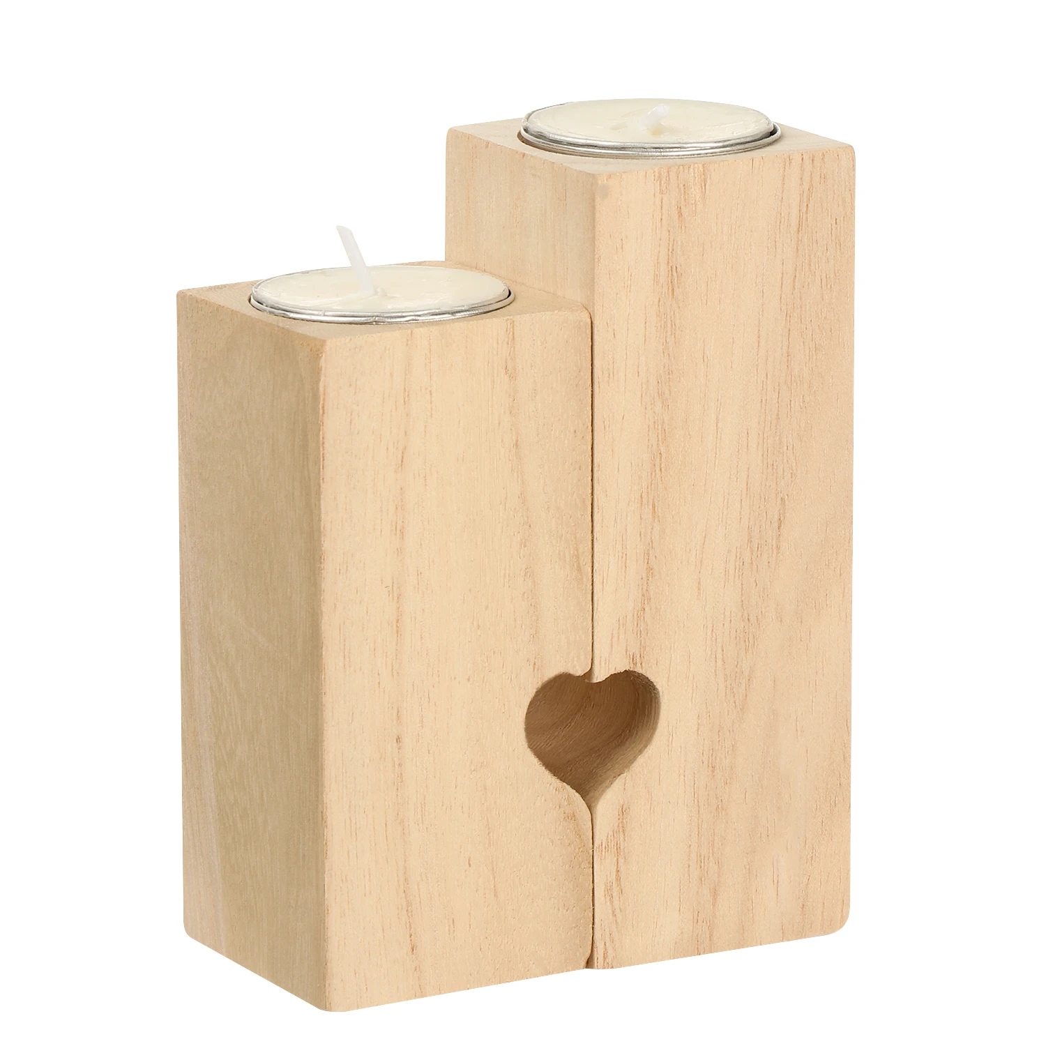 Из 2 предметов новые маме в форме сердца виде корабля деревянный подсвечник полки