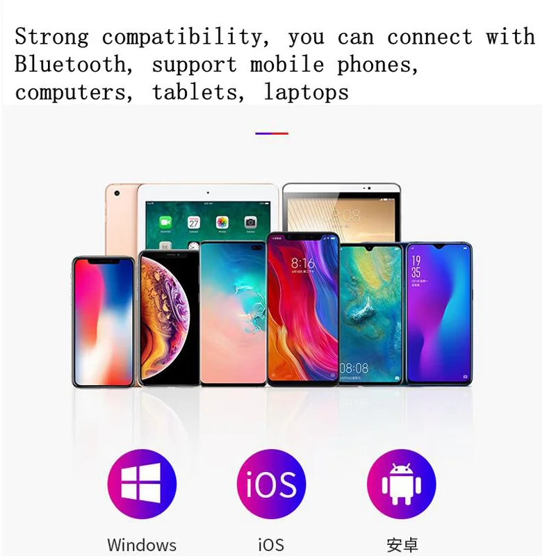 Binaural Bluetooth Headset Smart Touch Noise Reduction Power Display In-Ear Mini Waterproof Long-life Large-capacity Mobile Phon