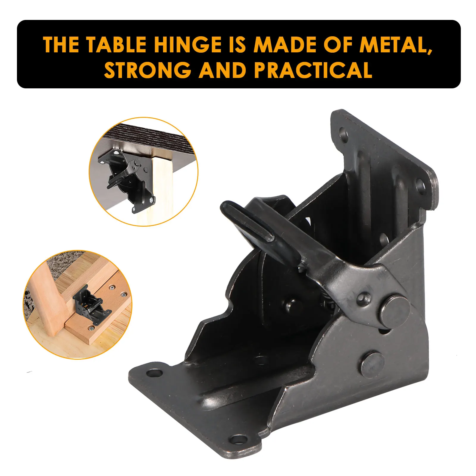 

90 Degree Self-Locking Folding Hinge Furniture Fittings Table Legs Chair Extension Foldable Self Locking Fold Feet Hinges