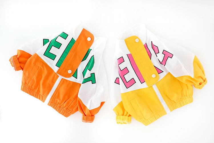 

Toddler Tracksuit Girls Sport Clothes Baby Boys Letter Zipper Top Pants 2021 New Arrive Children Long Sleeve Outfits 3 Colors