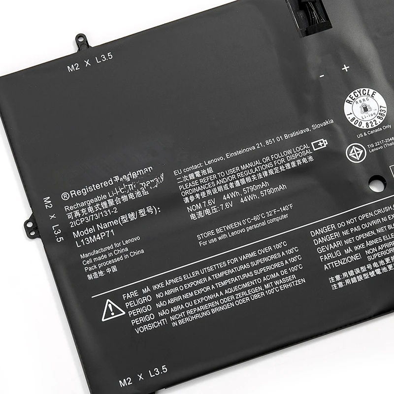 Новый оригинальный аккумулятор для ноутбука onwan L13M4P71 7 6 в 44 Вт/ч Lenovo YOGA 3 PRO L14S4P71