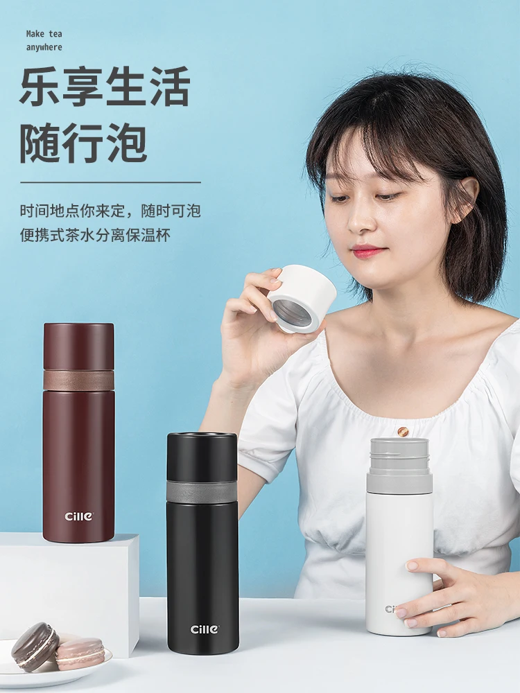 

Car Thermos 430ML Men Stainless Steel Tea Bottle Outdoor Portable Thermo Cup Travel Coffee Water Bottle Canecas Drinkware DA60BW