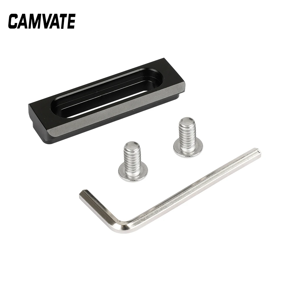 CAMVATE Standard 60mm NATO Safety Rail Quick Release Bar With Spring Loaded loaded Pins For SlideMount /RED Epic /Black Magic |