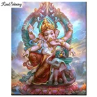 Алмазная живопись богиня тара, искусство 5d, алмазная вышивка, Будда, слон и Лотос, 5d 