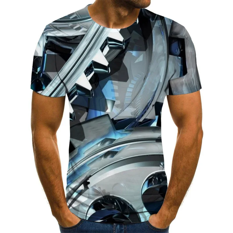 

New color series 3D T-shirt summer thin men and women casual shirt street Harajuku short-sleeved comfortable thin style S-7XL