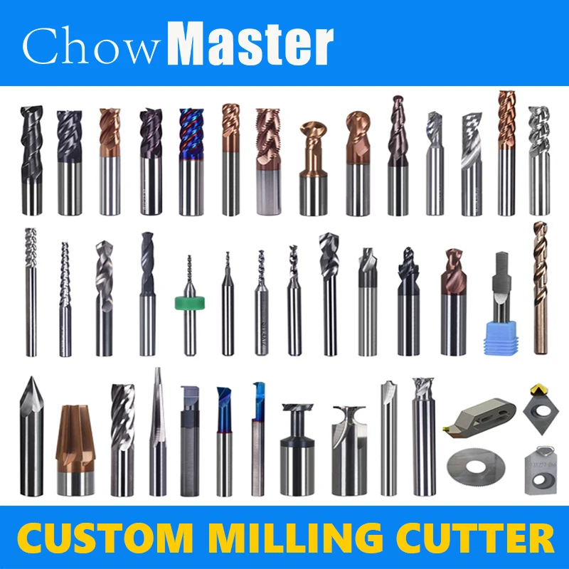 

Custom Milling Cutter Carbide End mill Tungsten steel cutting Tools