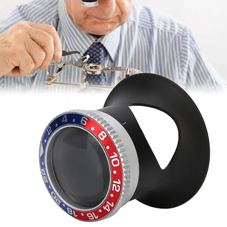 15x Высококачественная лупа для часов сапфировое зеркало пластиковые часы