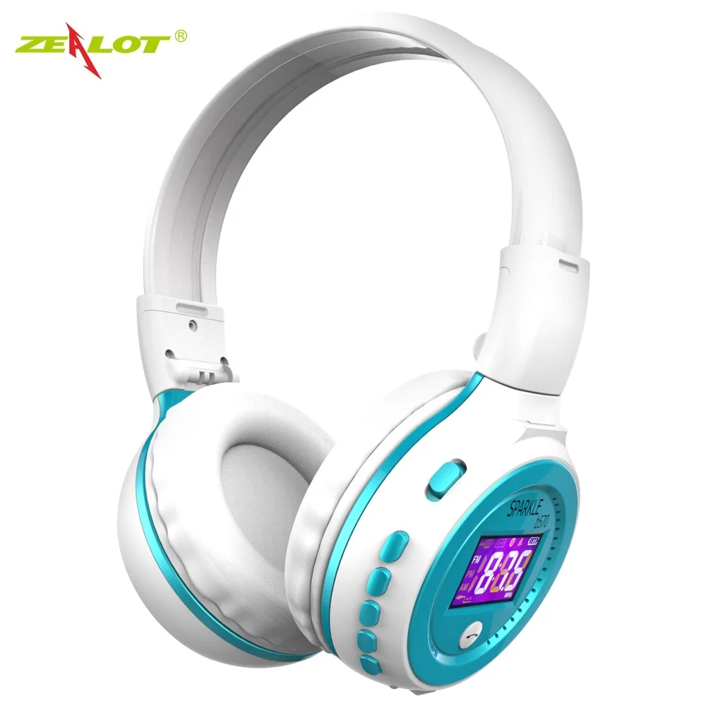 ZEALOT B570 стерео Bluetooth Беспроводные наушники с микрофоном гарнитура Handsfree fm радио