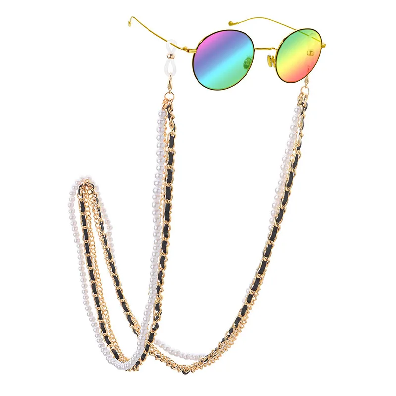 

Women's Glasses Chains Simple Metal Pearl Eyewear Cord Holder Elegant Chains On Glasses Men's Casual Glasses Chains Unisex