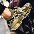 Мужские дышащие баскетбольные кроссовки, обновленная камуфляжная обувь для бега на шнуровке, повседневная спортивная обувь со звездами