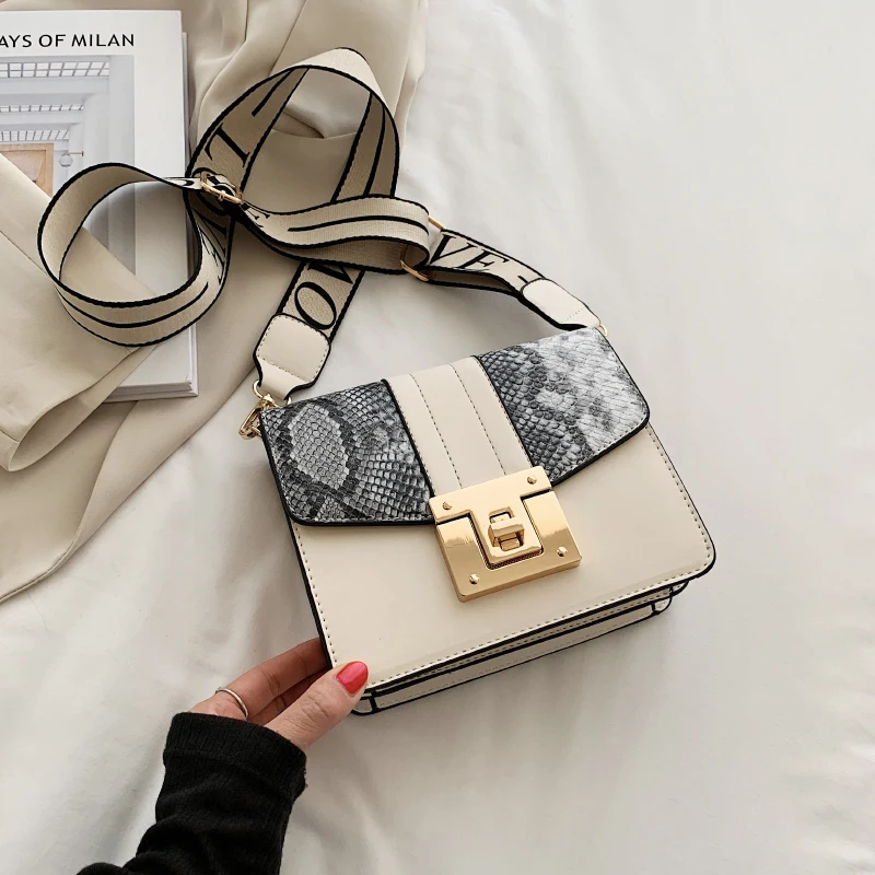 

2021 Luxury Design Women Serpentine Handbag Fashion Pu Leather Shoulder Bags High Quantity Crossbody Bags for Women Bolso Mujer