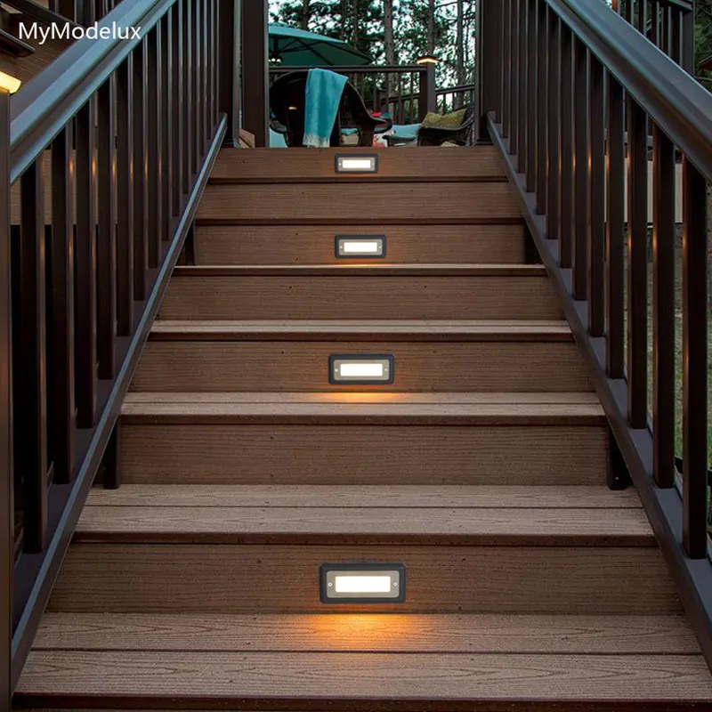 Современные алюминиевые встроенные Настенные светильники IP65 наружные