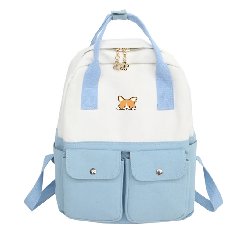 Сумка на плечо с принтом Сиба ину корги школьный ранец для косплея повседневный