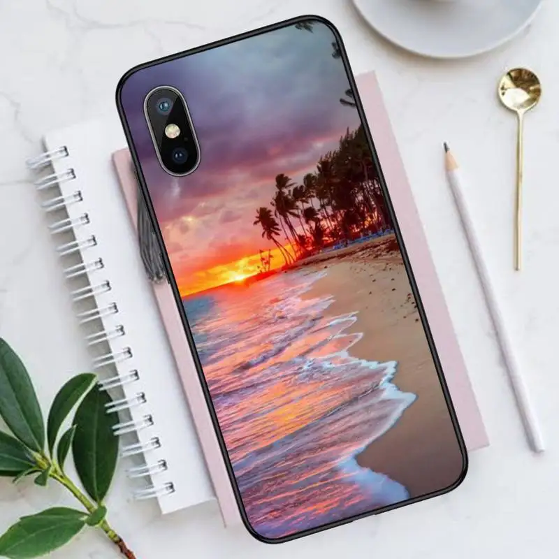 

Summer Beach Relax Starfish Ocean Sky Sun Phone Case for iPhone 11 12 pro XS MAX 8 7 6 6S Plus X 5S SE 2020 XR funda coque