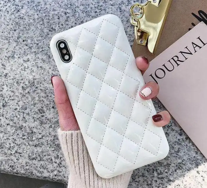 White PU кожаный чехол для мобильного телефона для iPhone 11 Pro X Xr Xs Max 8 7 6 6s Plus роскошный аристократический чехол для девочки - Цвет: White