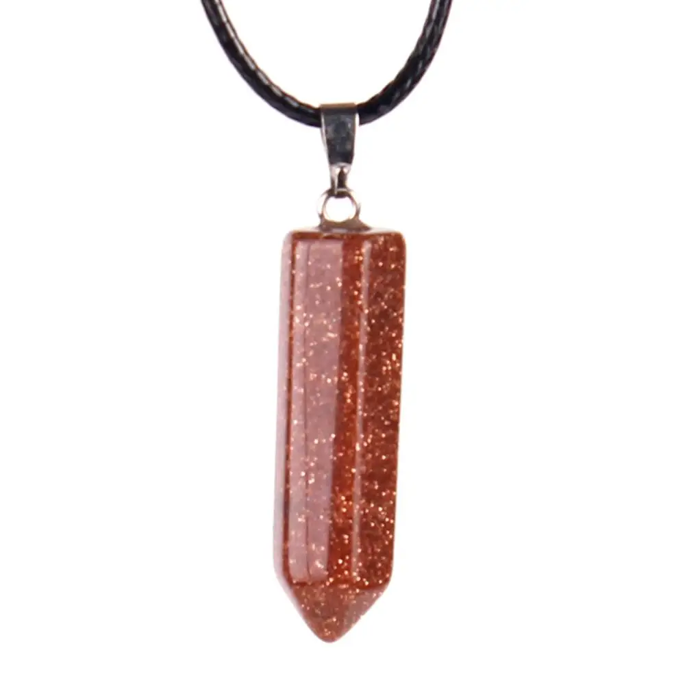 

12 шт., натуральные грубые розы, кварцевый кристалл, шестиугольная колонна, кулоны, маятниковый маятник для ожерелья, ювелирное изделие, бесп...