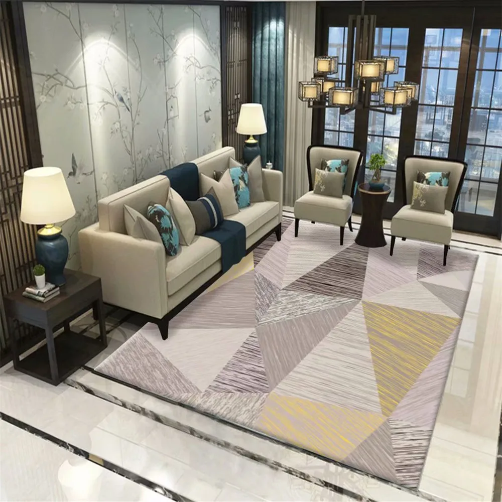 3D ковер для гостиной домашние коврики с геометрическим узором спальни