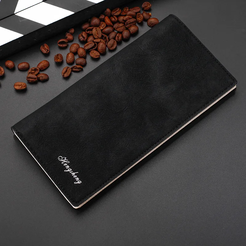 

NO.ONEPAUL 2020 New Men's long wallet, matte retro wallet, ultra-thin button wallet, multifunctional zipper buckle