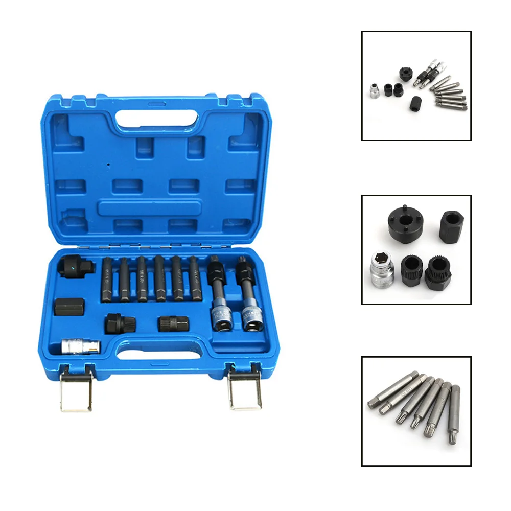 13 шт. ременный шкив двигателя генератора свободного хода инструмент для удаления