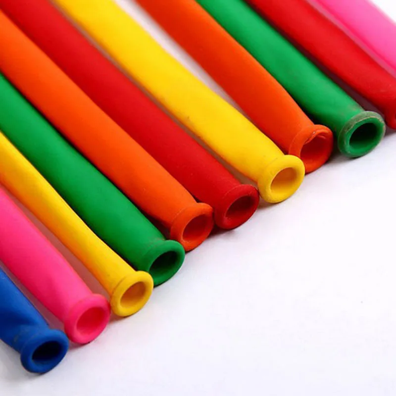 100 шт. цветной волшебный латексный яркий дракон длинный Плетеный шар складной