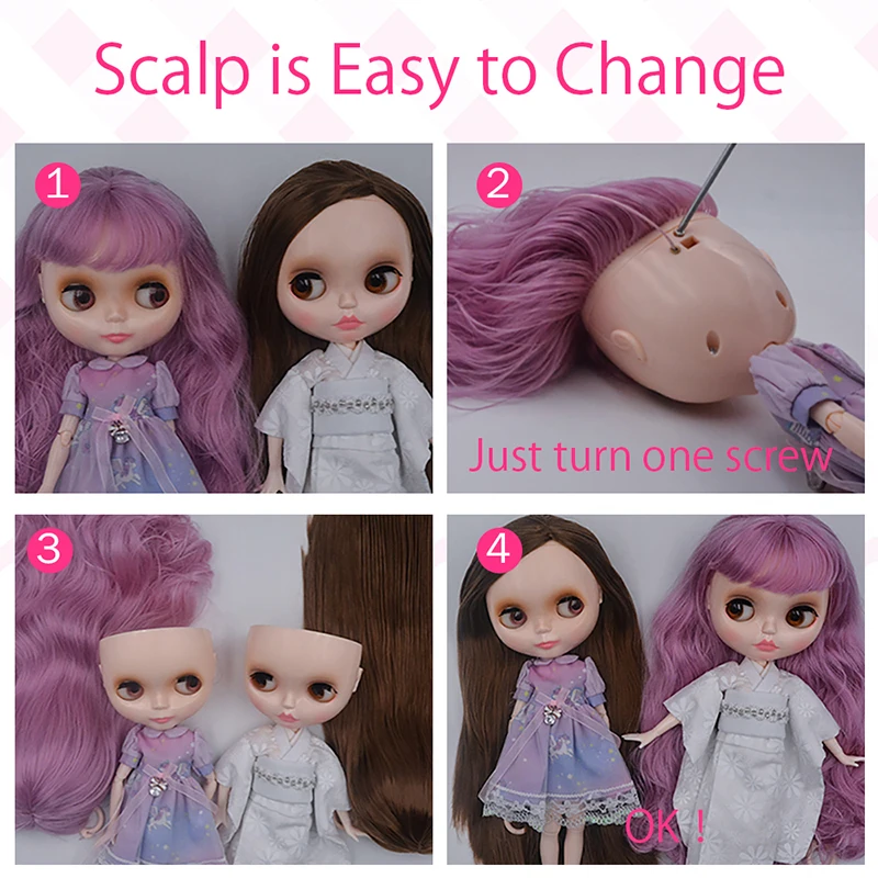 Кукла Blyth Free Hands Set индивидуальная кукла NBL Shiny Face шарнирная 1/6 BJD Ball куклы для