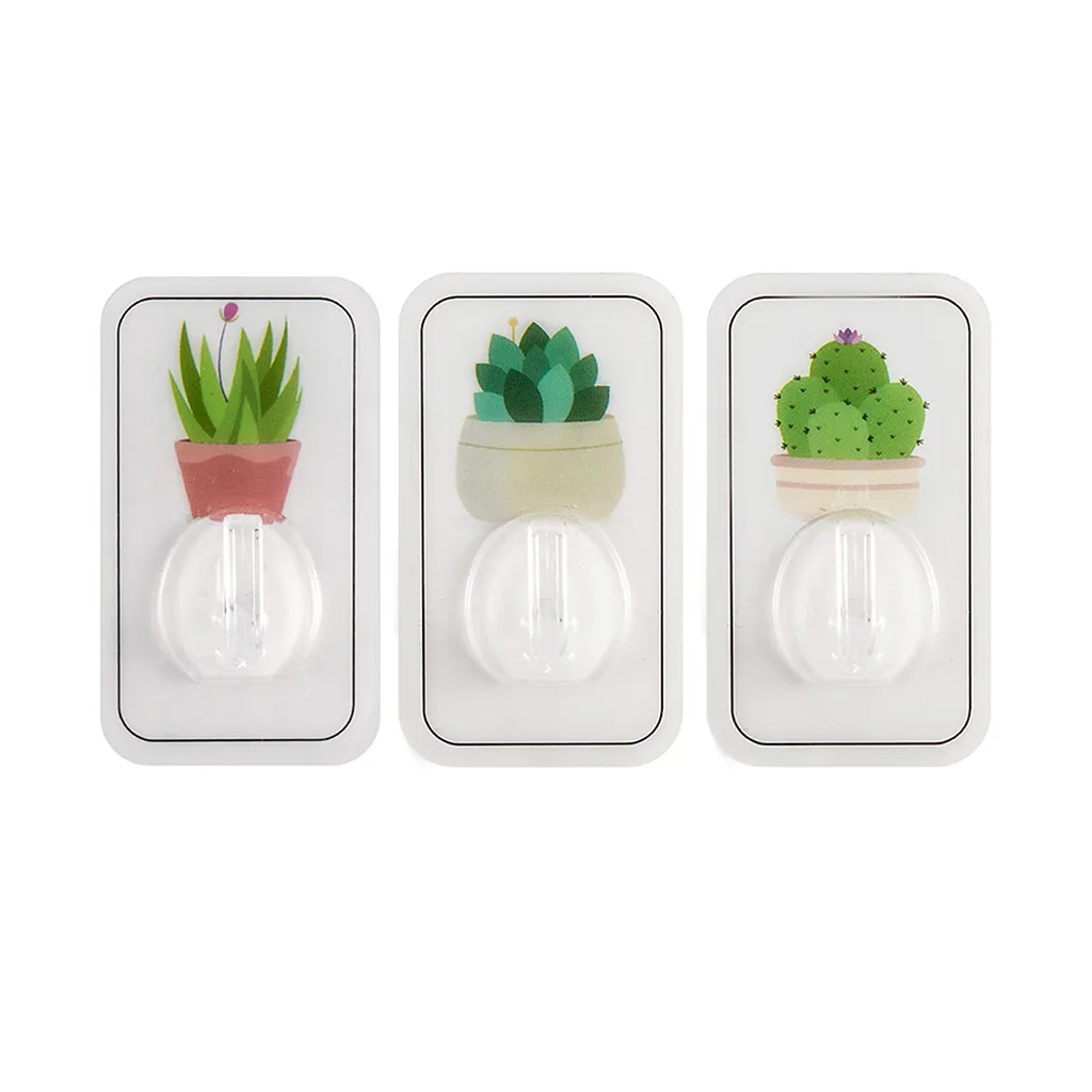 3 шт. ботанический сад крюк Не оставляющий следов надежный дизайн Липкий вешалка