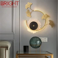 bright nordic creative wall sconces lamp brass modern luxury led crystal light for home decoration