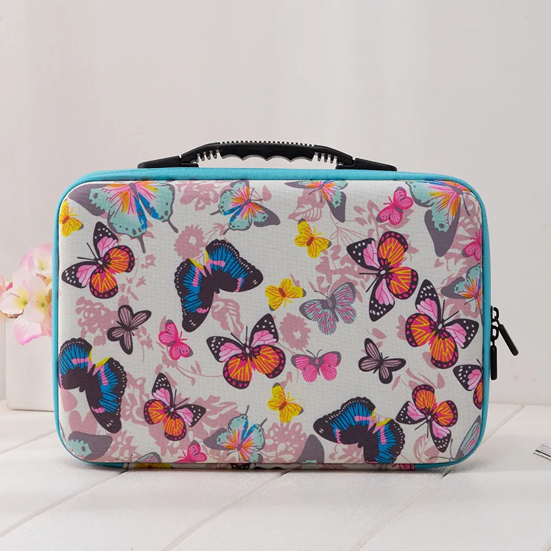 

60Bottles Diamond Painting Box Container Storage Full Square Carry Case Holder Storage Hand Bag Zipper Design Shockproof Durable