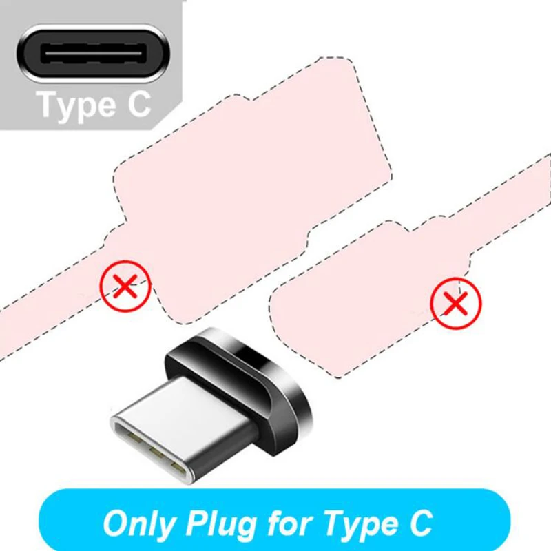 Магнитный Micro USB кабель type-C зарядный кабель для мобильного телефона для samsung S9 S8 Xiaomi Redmi Note 7 Магнитный переходник для зарядки кабель - Тип штекера: Single head