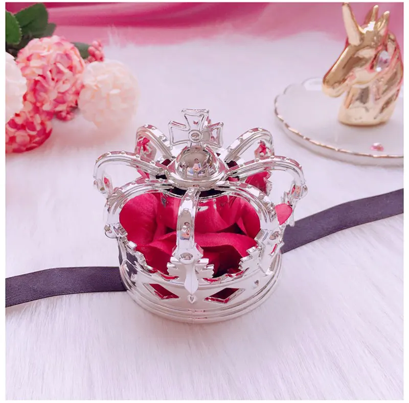 Crown-Silver-C Лолита британская императорская корона на голову заколка Роза Корона повязка на голову принцесса заколка для волос аксессуары для маскарада на Хеллоуин - Цвет: Crown-Silver-C