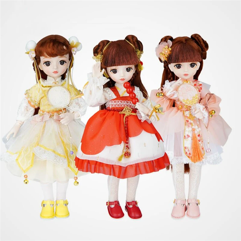 

30CM 1/6 BJD Doll 26 Movable Joints Dolls With Full Outfits Clothes Set Wig Fashion Girl Doll Christmas Birthday Gifts
