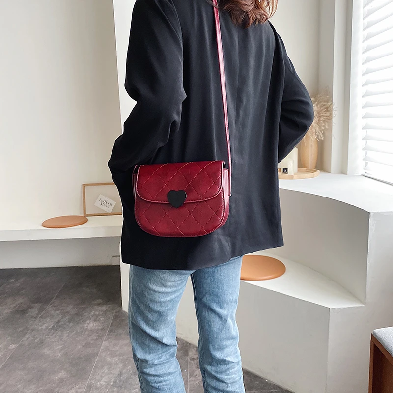 Модная женская однотонная Сумка-седло из искусственной кожи 2020 сумка-мессенджер