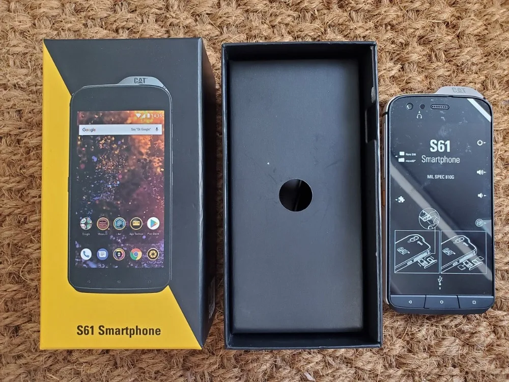 CAT S61 водонепроницаемый мобильный телефон Android 8,0 5,2 ''FHD+ Восьмиядерный 4 Гб+ 64 Гб 16 МП 4500 мАч Snapdragon 630 смартфон