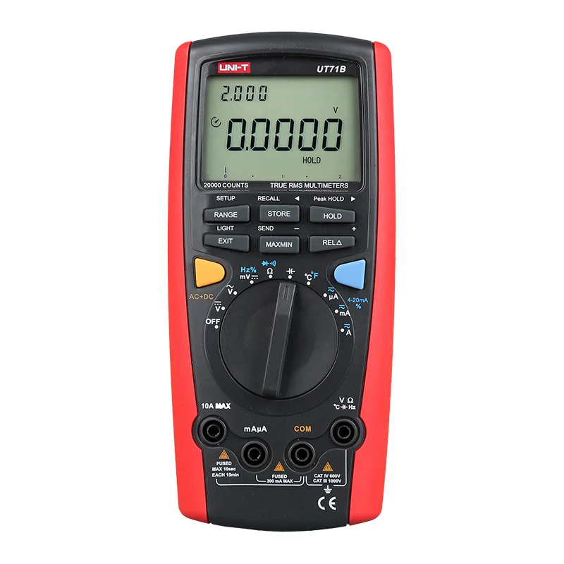 UNI-T UT71A/UT71B/UT71C/UT71D/UT71E Средний размер Интеллектуальные цифровые мультиметры; цифровой мультиметр, USB/Bluetooth связь - Цвет: 71B