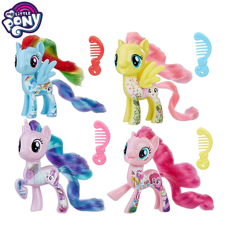 Оригинальный игрушки My Little Pony всех цветов радуги Платье Игрушки для девочек Juguetes