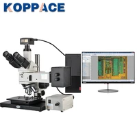 koppace 50x 500x 18 million pixels usb3 0 camera trinocular metallurgical microscope long working distance objective