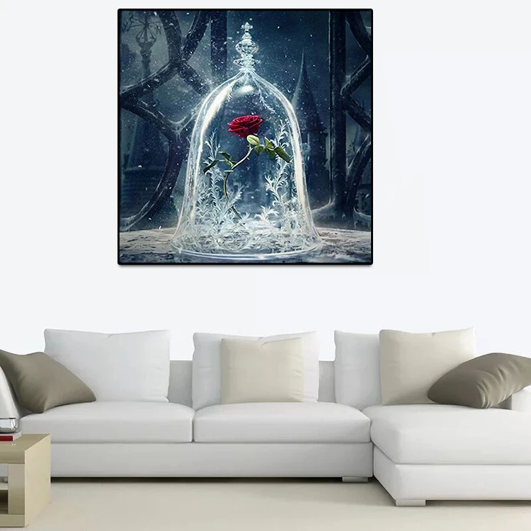 5D DIY Набор розовых алмазных картин для взрослых полная дрель алмазная живопись