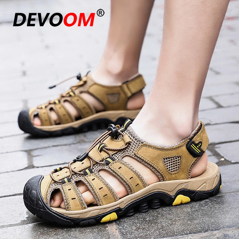 2020 пляжные сандалии для мужчин размер 47 походные в римском стиле мужские летние