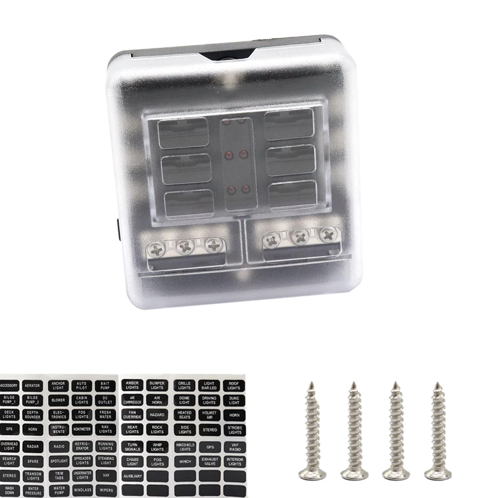 Блок предохранителей с 6 режимами 32 В светодиодный блок подсветкой для