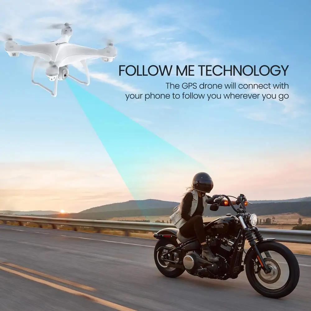 Potensic T35 2,4 ГГц Радиоуправляемый Дрон 1080P Wifi FPV HD камера удержание высоты один ключ возврат/посадка взлет Безголовый Радиоуправляемый квадрокоптер Дрон