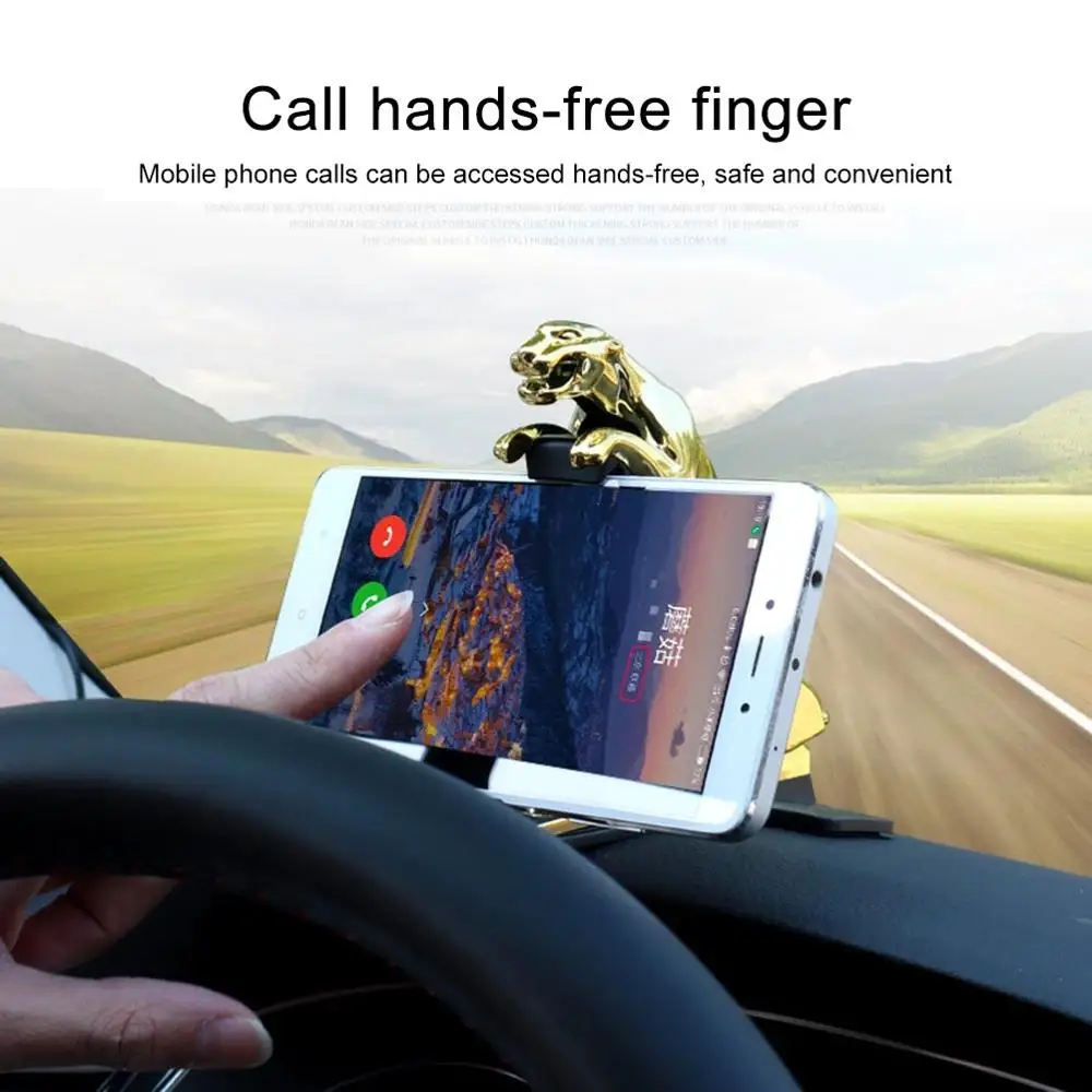 Леопардовый Автомобильный держатель для телефона с креплением на приборную