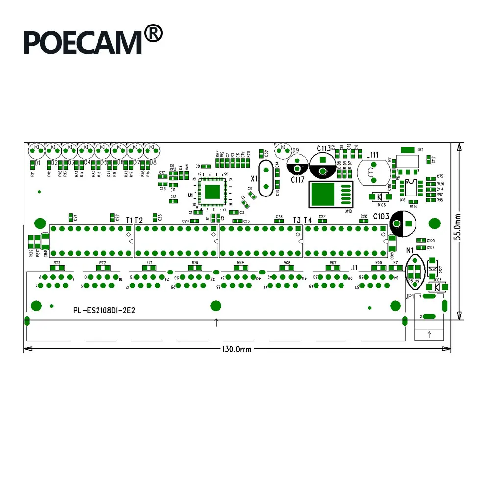 Модуль коммутатора Ethernet плата PCBA 8 портовая сеть быстрый заводской производитель
