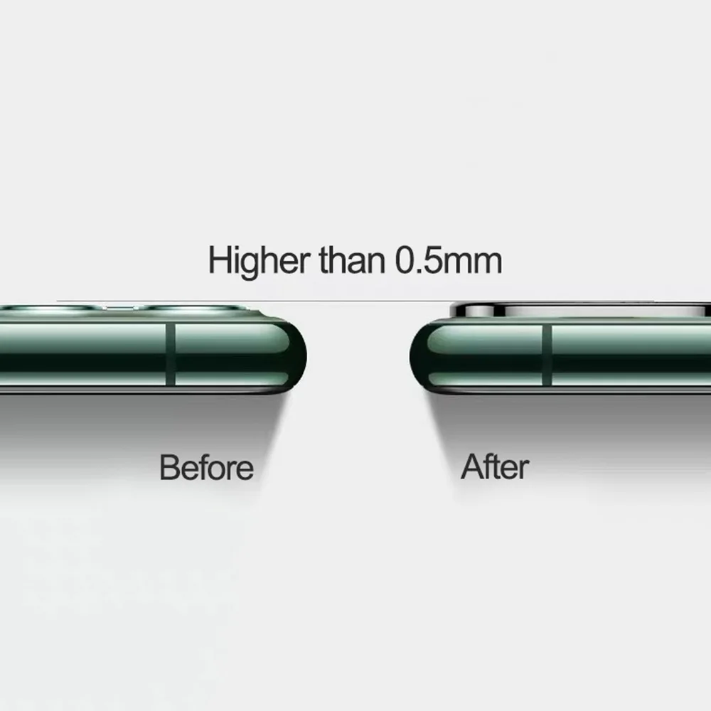 Абсолютно новый для iPhone 11 Pro Max 6.5in металлическая рамка Полное покрытие стекло